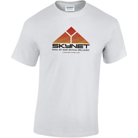 Skynet Cyberdyne Services Terminator Herre Vintage Film T-shirt