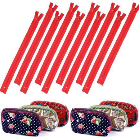une 72 st Bulk Nylon Dragkedjor 12 Tum Nylon Spol Dragkedjor Sy Dragkedjor för Handväskor Skräddarsy Sömnad Hantverk Sömnad Casu Röd