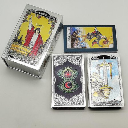 Klassiske guldfolie vandtætte tarotkort med magnetisk æske som en speciel gave