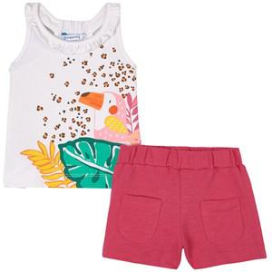Mayoral Magenta Graphic T-shirt Set 18 Months - Clothing sets - 18 months - Pink