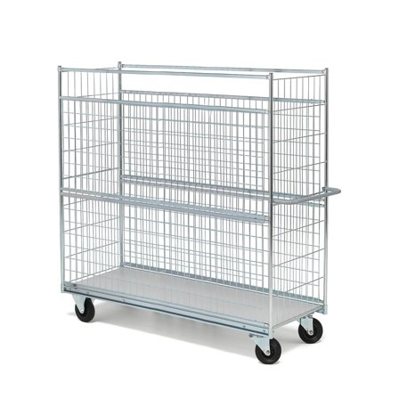 Pakkevogn 1600x600 mm H=1690 mm, 300 kg