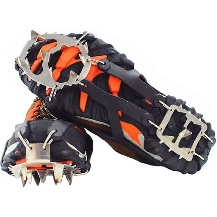 Isbrodder Pigger Stegjern For Støvler Sko Kvinner Menn Barn Anti Sklisikre 17 Rustfrie Stål Grep Trygg Beskyttelse For Fotturer På Is & Snø, fjell