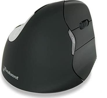 BAKKER & EIKHUIZEN Bakker Elkhuizen Evoluent Vertical Mouse 4 Trådløs 2,600dpi Vertikal mus Svart