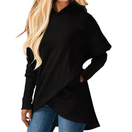 Kvinnor Fladdermus Ärmar Sweatshirt Långärmad Pullover