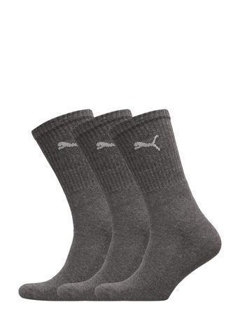 Puma Crew Sock 3P Underwear Socks Regular Socks Harmaa PUMA