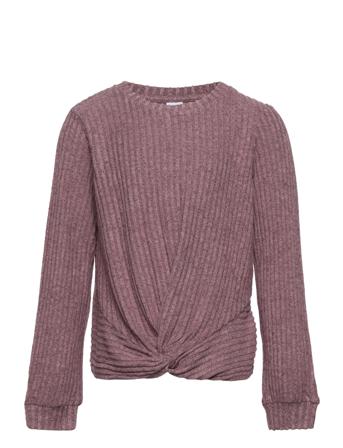 Top Cosy Rib Pullover Lilla Lindex