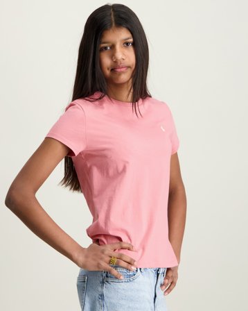 Polo Ralph Lauren Cotton Jersey Tee Rose T-shirts Fille - Kids Brand Store