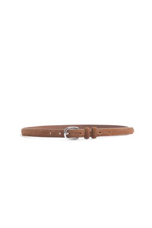 Premium Selection Slim Leather Belt - Bælter - Brun - Medium/Large