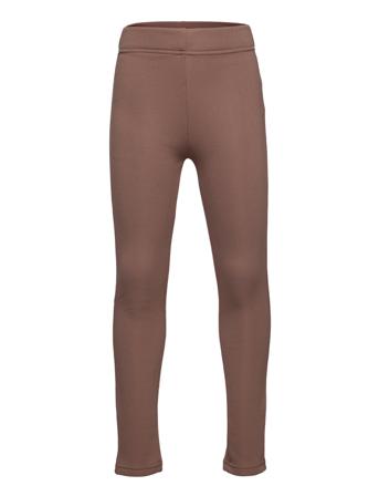 Legging Rib Brushed Inside Leggings Brun Lindex
