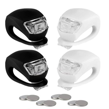 4-pakks LED-blinklyssett med klips