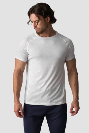 ICANIWILL - Tri-Blend Clean Tee White - Miehet - Treenivaatteet ICIW:ltä