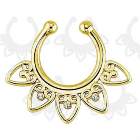 Näsa Ringar piercing falska Septum