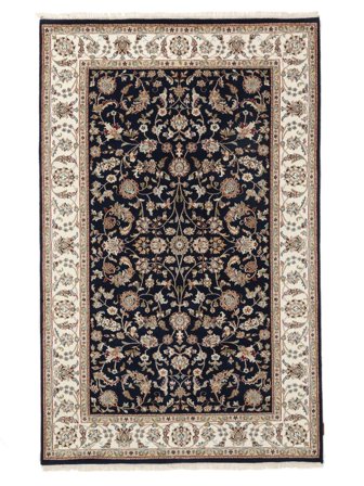 Nain Indo Rug 153X242 Brown/Black Wool, India