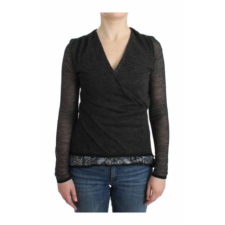 Ermanno Scervino Stretch Long Sleeve Sweater Grå, Dame