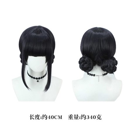 ManYouShe Devil Hunter jentegruppe cosplay parykk, Lumi Zoe Mira K-POP koreansk anime cosplay parykk, Halloween hårtilbehør