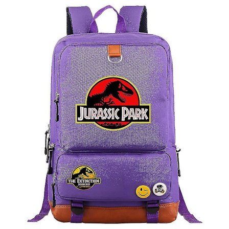 Jurassic World & Park Reppu: Kestävä Kannettavan Tietokoneen Matkalaukku - Reppu, Messenger-laukku, Koululaukku Olkahihnoilla Hahmoille ja 