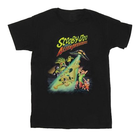 Scooby Doo Boys The Alien Invaders Bomull T-shirt 7-8 År Svart