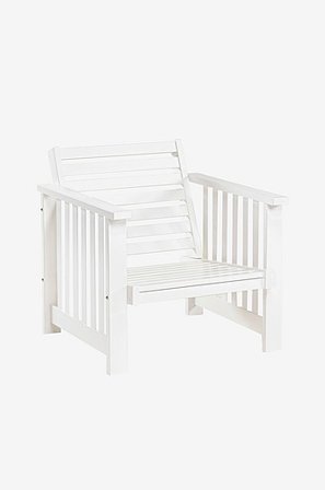 Jotex - Fåtölj Furu Vit GOTLAND - Köp Utefåtöljer hos Jotex