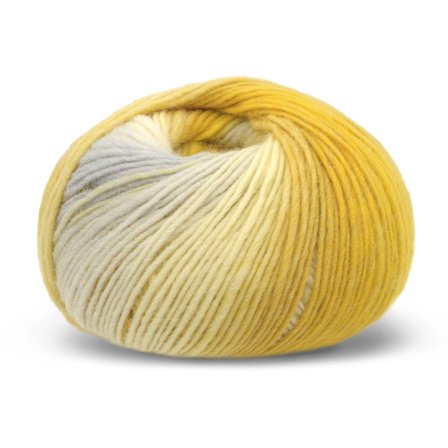 Gjestal Garn Pretty-Print Ullgarn Sitronfarget 512, 100g