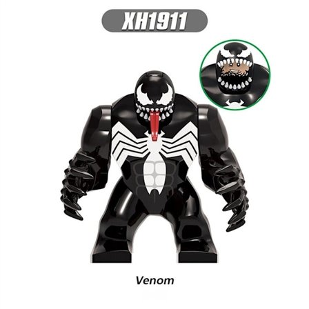 VENOM STOR, 7,5 cm, Anpassad Minifigur Byggkloss Julklapp