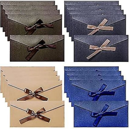 20 stk Retro Kraftpapirkonvolutter 22x10,8cm Vintage Konvolutter