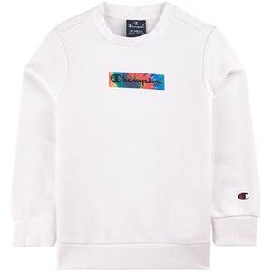 Kids - Champion White Logo Sweatshirt 9-10 Years - Jumpers and knitwear - 9-10 years - White