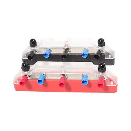 M6 Samlingsskena Box Tavla 150a 4 Terminaler Ström Samlingsskena Kabel Box Ström Box Delar Lämplig För Rv Båt Bil