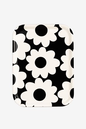 Rotor design - Tarjoilualusta Flora - Musta - Tarjottimet - - Homeroom