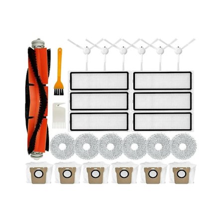 Reservdelar Huvudsidoborste Hepa-filter Mopp Dammsugarepåse för Xiaomi Robotdammsugare X10+ / B101CN/ Dreame L10S Ultra / S10 Pro