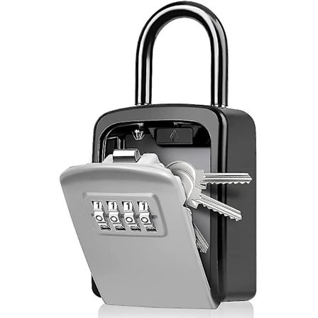 Sikkerhetsnøkkelboks, nøkkelboks med kode [værbestandig]