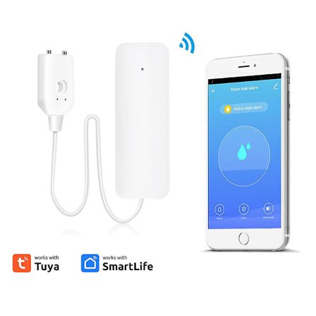 1-3x Smart Wifi Vannlekkasjesensor Flom Tuya Lekkasjenivå Overløpsdetektor Alarm