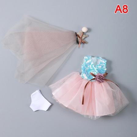Blyths Doll Kläder Mode Spets Princess Dress Doll Set Sd Yo