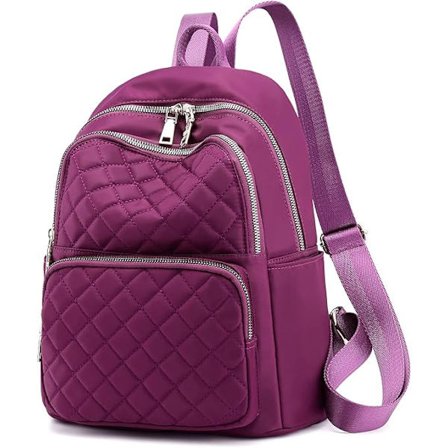 Lille Rygsæk Håndtaske til Kvinder Piger, Vandtæt Letvægts Dobbeltanvendelse Rejse Daglig Rygsæk Lilla