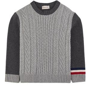 Kids - Moncler Gray Girocollo Tricot Sweater 14 Years - Jumpers and knitwear - 14 years - Grey