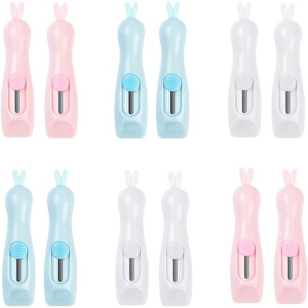 12 stk. æskeåbner brevåbner, bærbar sammenklappelig hobbykniv