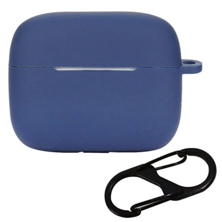 Baseus Bowie M2 ANC silikonfodral med spänne - Mörkblå