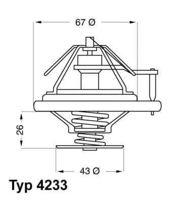 Termostat WAHLER 4233.80D