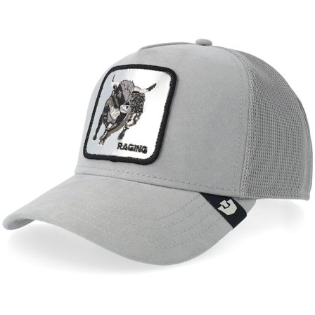 Goorin - Gris trucker Casquette - Silver Bull Gloss Grey A-frame Trucker @ Hatstore