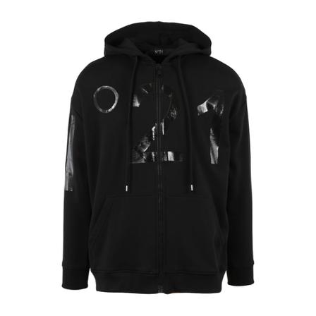N21, Hoodie Zwart, Heren, Maat:M