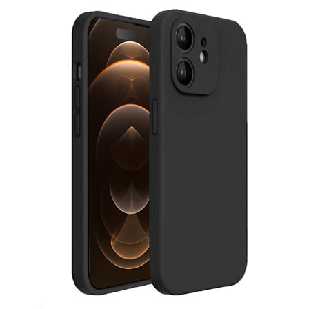 iPhone 12 Mini Skal - Matt Svart med Kameraskydd | Slitstarkt och Stilrent Skydd