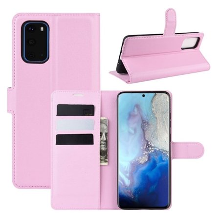 Classic Samsung Galaxy S20 flip etui - Rosa