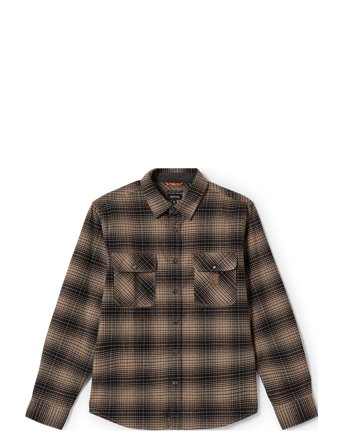 Builders Bowery Str Wr Flannel Brown Brixton