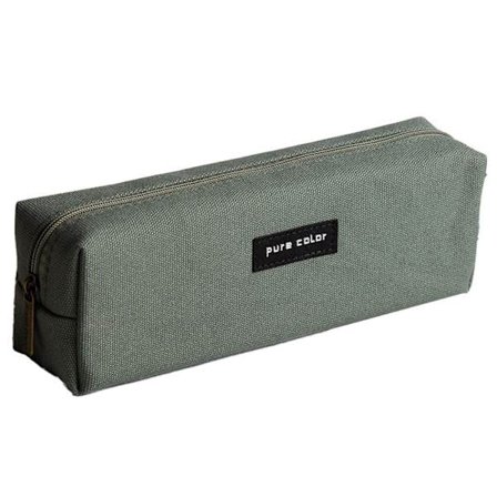 Bredt åben brevpapir blyantsetui, lysegrønt blyantsetui