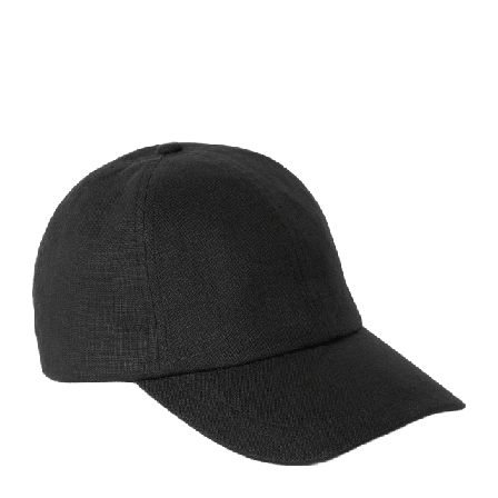 Å WOMAN Keps i linne ANNA Mössor & hattar Svart ONESIZE