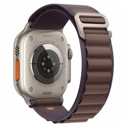 Nylon Alpine Loop -ranneke Apple Watch Ultra 9/8/7/6/SE/5 44/45/49mm - Indigo Blue Indigo Blue 38/40/41mm