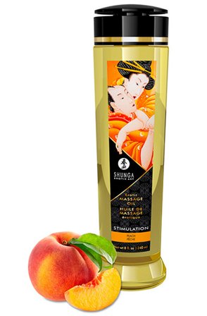 Shunga Massage Oil Stimulation Peach 240ml