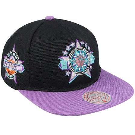 Mitchell & Ness - NBA Svart snapback Caps - Utah Jazz Asg 2 Tone Deadstock Black/Purple Snapback @ Hatstore