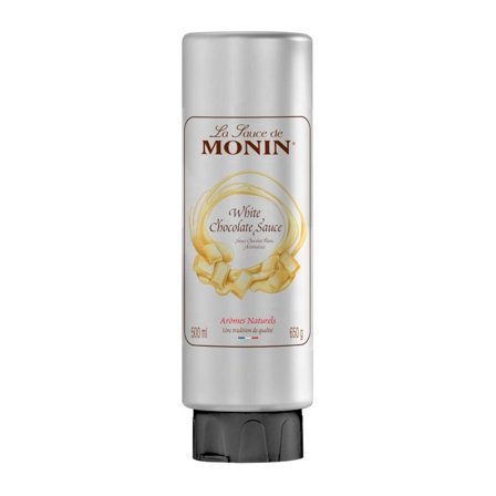 Monin Dessertsaus Hvit Sjokolade 500ml