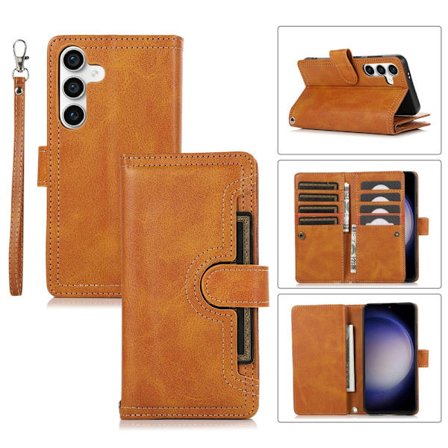 Pungetui Multi-Slot Samsung Galaxy S24 Plus Cognac