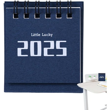 Skrivebords kalender, stå opp bordkalendere, kalender liten 2025 skrivebordsdekorasjon notatblokk stativ opp kalendere